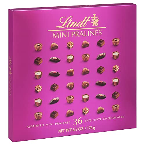 Lindt Mini Pralines: Assorted Premium Chocolate with Filling, 6.2 oz