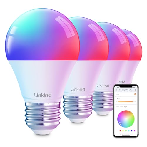 Linkind Smart Bulbs: Color-changing LED Light (4-Pack)