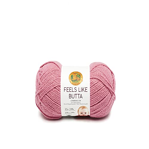 Lion Brand Feels Like Butta Soft Yarn, Dusty Pink