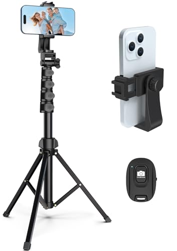 Liphisy 64" Tripod with Remote and Phone Holder