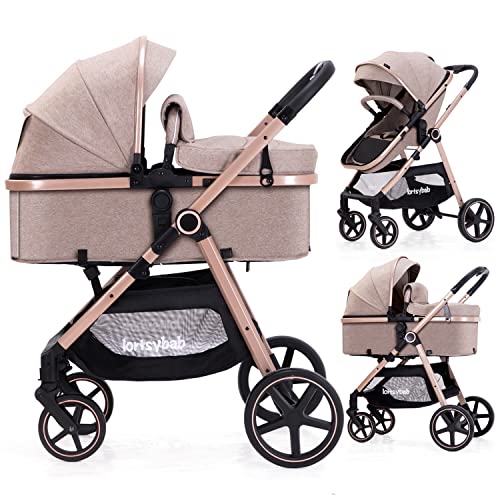 Lortsybab Baby Stroller with Bassinet Mode