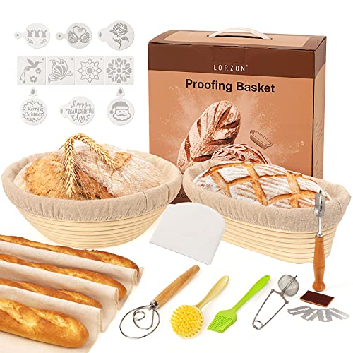 Lorzon Banneton Bread Proofing Set