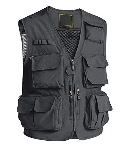 MAGCOMSEN Men's Cargo Travel Vest with Multi Pockets