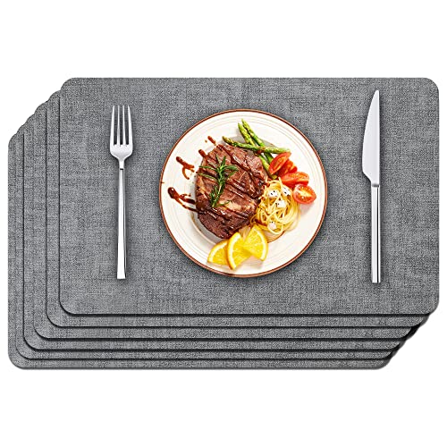 Maxpearl Faux Leather Placemats Set