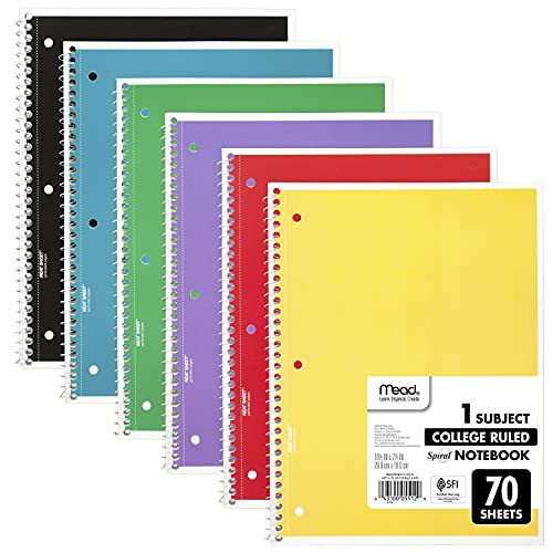 Mead Spiral Notebooks 6-Pack