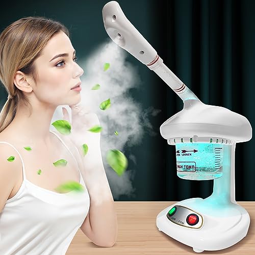 Meigons Nano Ionic Facial Steamer with Extendable Arm and 360° Rotating Nozzle
