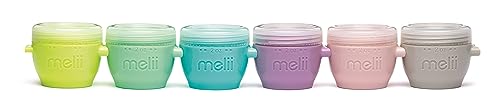 melii 2oz Snap & Go Baby Food Storage Containers with Lids, Set of 6