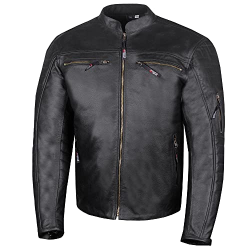 Men's REVOLT Leather Motorcycle Jacket