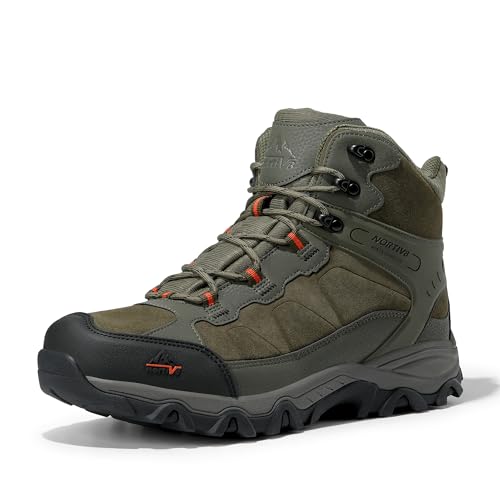 Men's Waterproof Hiking Boots - Army Green (Size 8.5)