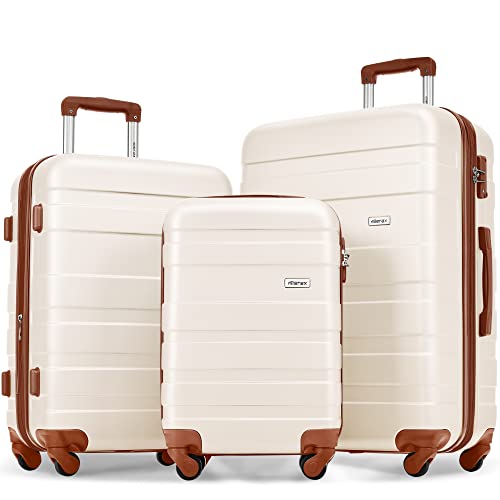 Merax 3-Piece ABS Hardside Suitcase Set