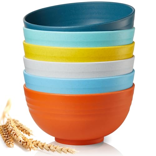 Mfacoy Wheat Straw Cereal Bowls Set