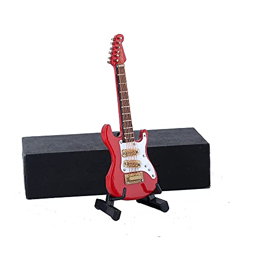 Miniature Electric Guitar with Stand and Case