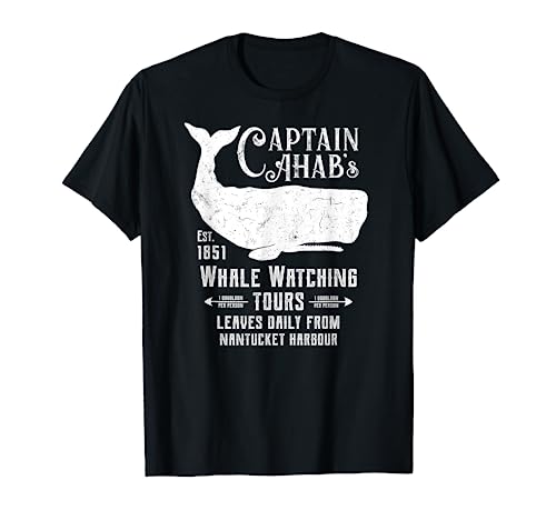 Moby Dick Ahab Whale Watching T-Shirt