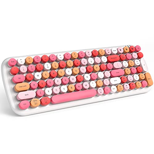 MOFII Typewriter Retro Keycaps Bluetooth Keyboard