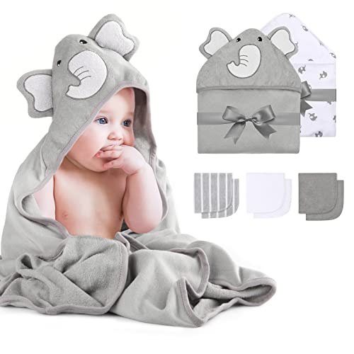 Momcozy Baby Hooded Towel Set