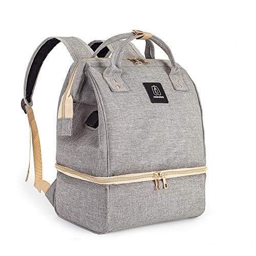 MOMIGO Breast Pump Backpack with USB Charging - Grey