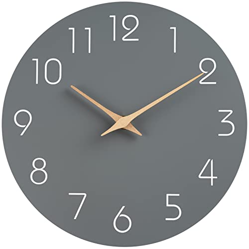 Mosewa 8 Inch Gray Wall Clock