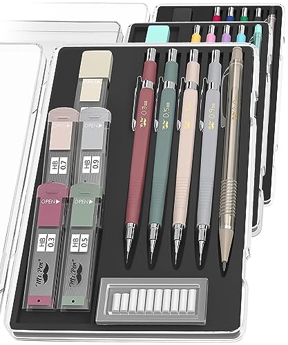 Mr. Pen Mechanical Pencil Set: 5 Sizes for Drafting and Drawing