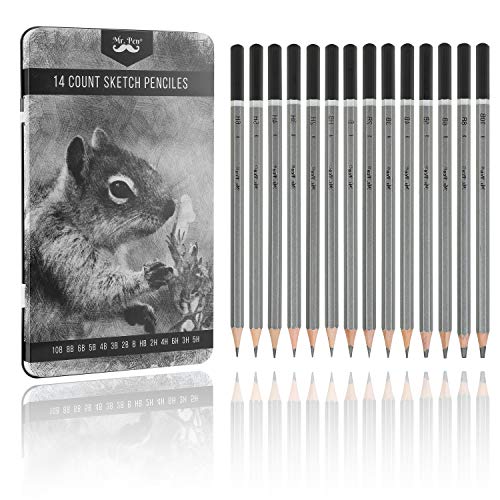Mr. Pen Sketch Pencils for Drawing, 14 Pack