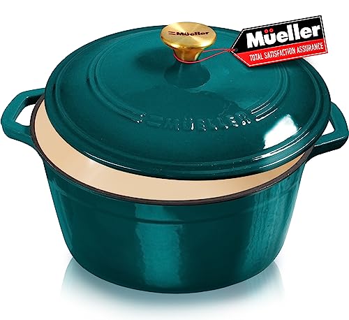 Mueller 6Qt Enameled Cast Iron Dutch Oven