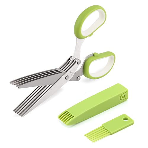 Multipurpose 5-Blade Herb Scissors