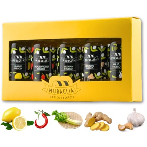 Muraglia Italian Cold Pressed EVOO Gourmet Flavors Gift Set