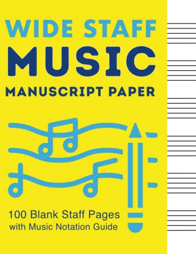 Music Manuscript Paper: 100 Blank Staff Pages