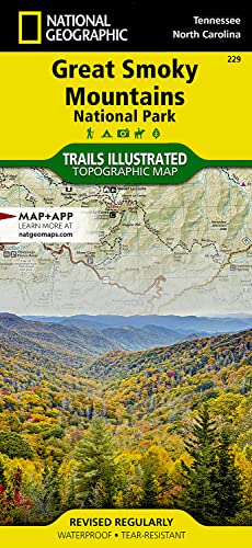 Nat Geo Smoky Mountain Park Map