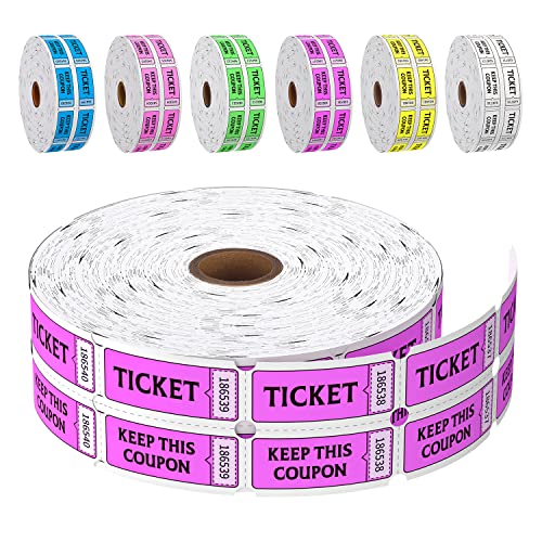 Neon Purple Raffle Tickets
