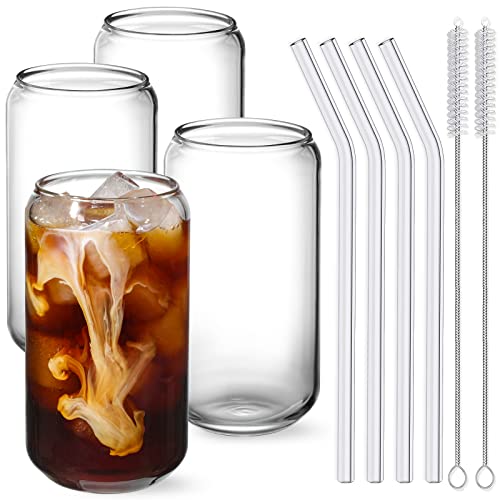 NETANY Glass Straw 4pcs Set