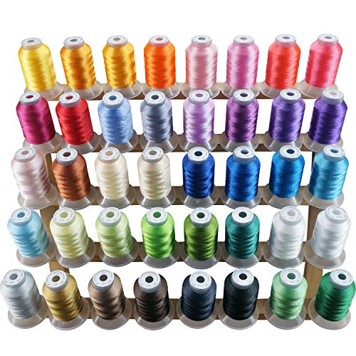 New Brothread 40 Colors Embroidery Thread Kit