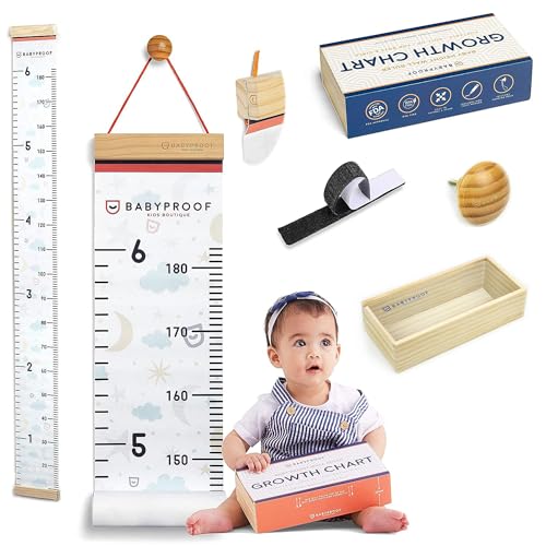 Night Sky Growth Chart Ruler for Wall