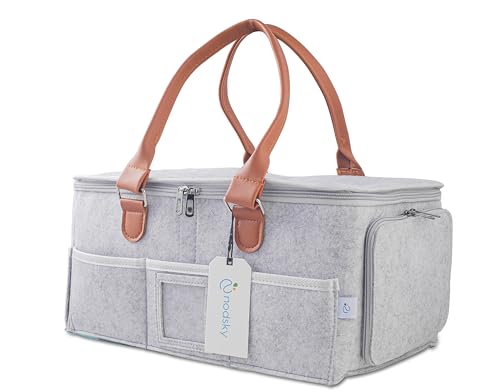 Nodsky Baby Essentials Organizer: Waterproof Tote with Multiple Compartments