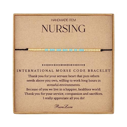 Nurse Morse Code Bracelet
