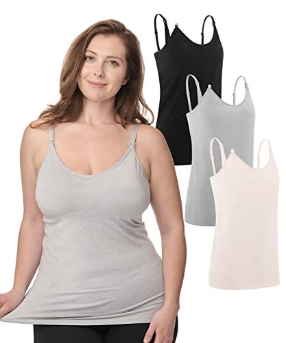 Nursing Cami Tank Tops for Breastfeeding Women 3-Pack" by Under Control