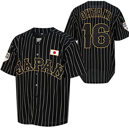 Ohtani 16# Stitched Japan Baseball Jersey