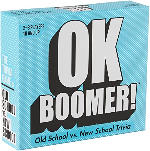 OK Boomer vs. New School Trivia Game, Blue Sky, 220 Cards
