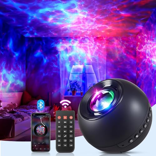 One Fire Galaxy Light: 15 White Noise Projector with Bluetooth Speaker