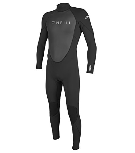 O'Neill Men's Reactor-2 3/2mm Back Zip Full Wetsuit, Black/Black, MT