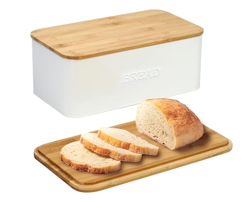 OUTSHINE Bread Box with Cutting Board Lid