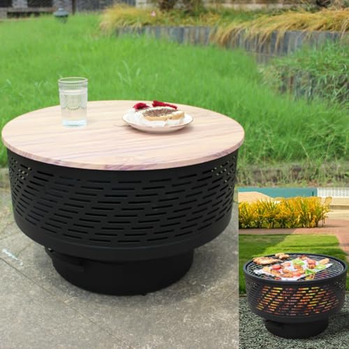 OutVue Fire Pit Table with Grill & Lid