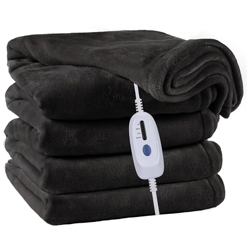 Oversized Electric Heated Flannel Blanket