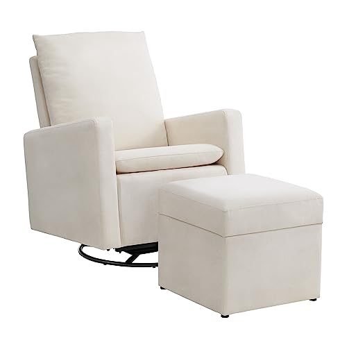 Oxford Baby Glider and Ottoman Set