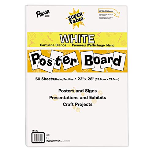 Pacon White Poster Board