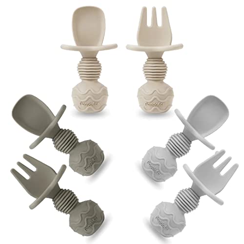 PandaEar Baby Spoons and Fork Feeding Set