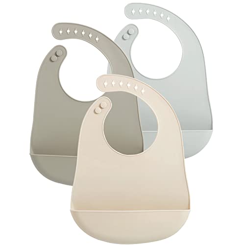 PandaEar Silicone Baby Bibs- Waterproof and Lightweight