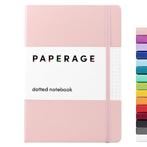 PAPERAGE Dotted Journal Notebook, Blush