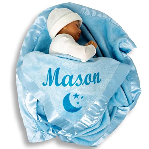 Personalized Baby Blanket - Blue