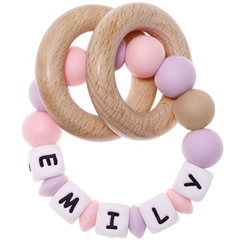 Personalized Baby Teether and Rattle