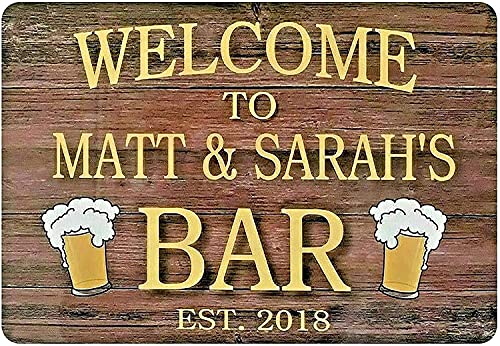 Personalized Bar Home Wall Decor